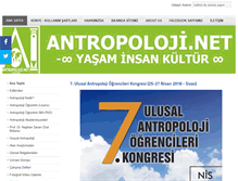 Tablet Screenshot of antropoloji.net